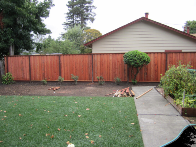 redwood fence